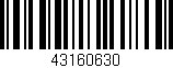Código de barras (EAN, GTIN, SKU, ISBN): '43160630'