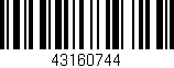 Código de barras (EAN, GTIN, SKU, ISBN): '43160744'