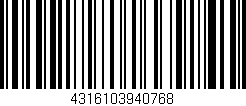 Código de barras (EAN, GTIN, SKU, ISBN): '4316103940768'