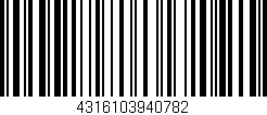 Código de barras (EAN, GTIN, SKU, ISBN): '4316103940782'