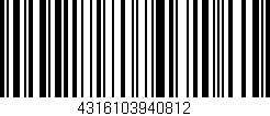 Código de barras (EAN, GTIN, SKU, ISBN): '4316103940812'
