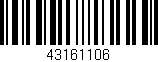 Código de barras (EAN, GTIN, SKU, ISBN): '43161106'