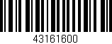 Código de barras (EAN, GTIN, SKU, ISBN): '43161600'