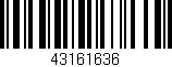 Código de barras (EAN, GTIN, SKU, ISBN): '43161636'