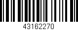 Código de barras (EAN, GTIN, SKU, ISBN): '43162270'