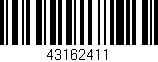 Código de barras (EAN, GTIN, SKU, ISBN): '43162411'