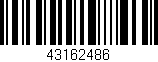 Código de barras (EAN, GTIN, SKU, ISBN): '43162486'