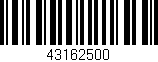 Código de barras (EAN, GTIN, SKU, ISBN): '43162500'
