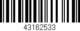 Código de barras (EAN, GTIN, SKU, ISBN): '43162533'