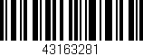 Código de barras (EAN, GTIN, SKU, ISBN): '43163281'