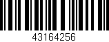 Código de barras (EAN, GTIN, SKU, ISBN): '43164256'