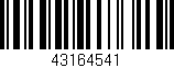 Código de barras (EAN, GTIN, SKU, ISBN): '43164541'