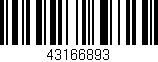 Código de barras (EAN, GTIN, SKU, ISBN): '43166893'