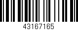 Código de barras (EAN, GTIN, SKU, ISBN): '43167165'