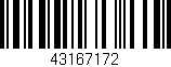 Código de barras (EAN, GTIN, SKU, ISBN): '43167172'