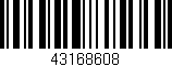 Código de barras (EAN, GTIN, SKU, ISBN): '43168608'
