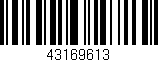 Código de barras (EAN, GTIN, SKU, ISBN): '43169613'
