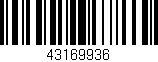 Código de barras (EAN, GTIN, SKU, ISBN): '43169936'