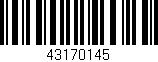 Código de barras (EAN, GTIN, SKU, ISBN): '43170145'