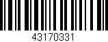 Código de barras (EAN, GTIN, SKU, ISBN): '43170331'