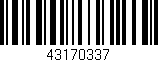 Código de barras (EAN, GTIN, SKU, ISBN): '43170337'