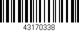 Código de barras (EAN, GTIN, SKU, ISBN): '43170338'
