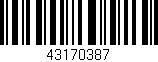 Código de barras (EAN, GTIN, SKU, ISBN): '43170387'