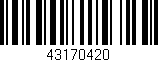Código de barras (EAN, GTIN, SKU, ISBN): '43170420'