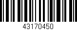 Código de barras (EAN, GTIN, SKU, ISBN): '43170450'