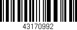 Código de barras (EAN, GTIN, SKU, ISBN): '43170992'