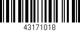 Código de barras (EAN, GTIN, SKU, ISBN): '43171018'