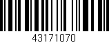 Código de barras (EAN, GTIN, SKU, ISBN): '43171070'