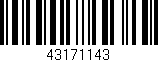 Código de barras (EAN, GTIN, SKU, ISBN): '43171143'