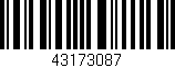 Código de barras (EAN, GTIN, SKU, ISBN): '43173087'