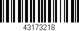 Código de barras (EAN, GTIN, SKU, ISBN): '43173218'