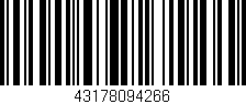 Código de barras (EAN, GTIN, SKU, ISBN): '43178094266'
