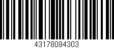 Código de barras (EAN, GTIN, SKU, ISBN): '43178094303'