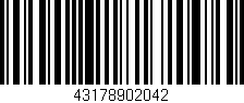 Código de barras (EAN, GTIN, SKU, ISBN): '43178902042'