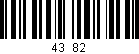 Código de barras (EAN, GTIN, SKU, ISBN): '43182'