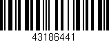 Código de barras (EAN, GTIN, SKU, ISBN): '43186441'