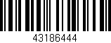 Código de barras (EAN, GTIN, SKU, ISBN): '43186444'