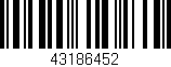 Código de barras (EAN, GTIN, SKU, ISBN): '43186452'