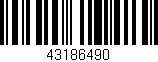 Código de barras (EAN, GTIN, SKU, ISBN): '43186490'