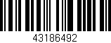 Código de barras (EAN, GTIN, SKU, ISBN): '43186492'