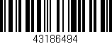 Código de barras (EAN, GTIN, SKU, ISBN): '43186494'
