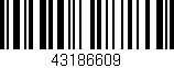 Código de barras (EAN, GTIN, SKU, ISBN): '43186609'