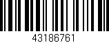 Código de barras (EAN, GTIN, SKU, ISBN): '43186761'