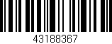 Código de barras (EAN, GTIN, SKU, ISBN): '43188367'
