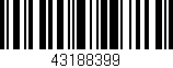 Código de barras (EAN, GTIN, SKU, ISBN): '43188399'