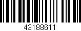 Código de barras (EAN, GTIN, SKU, ISBN): '43188611'